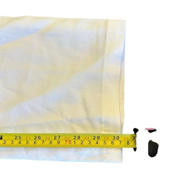 Eileen Fisher White Linen Blend Drawstring Cargo Straight Leg Pants Womens 4 - Picture 5 of 5